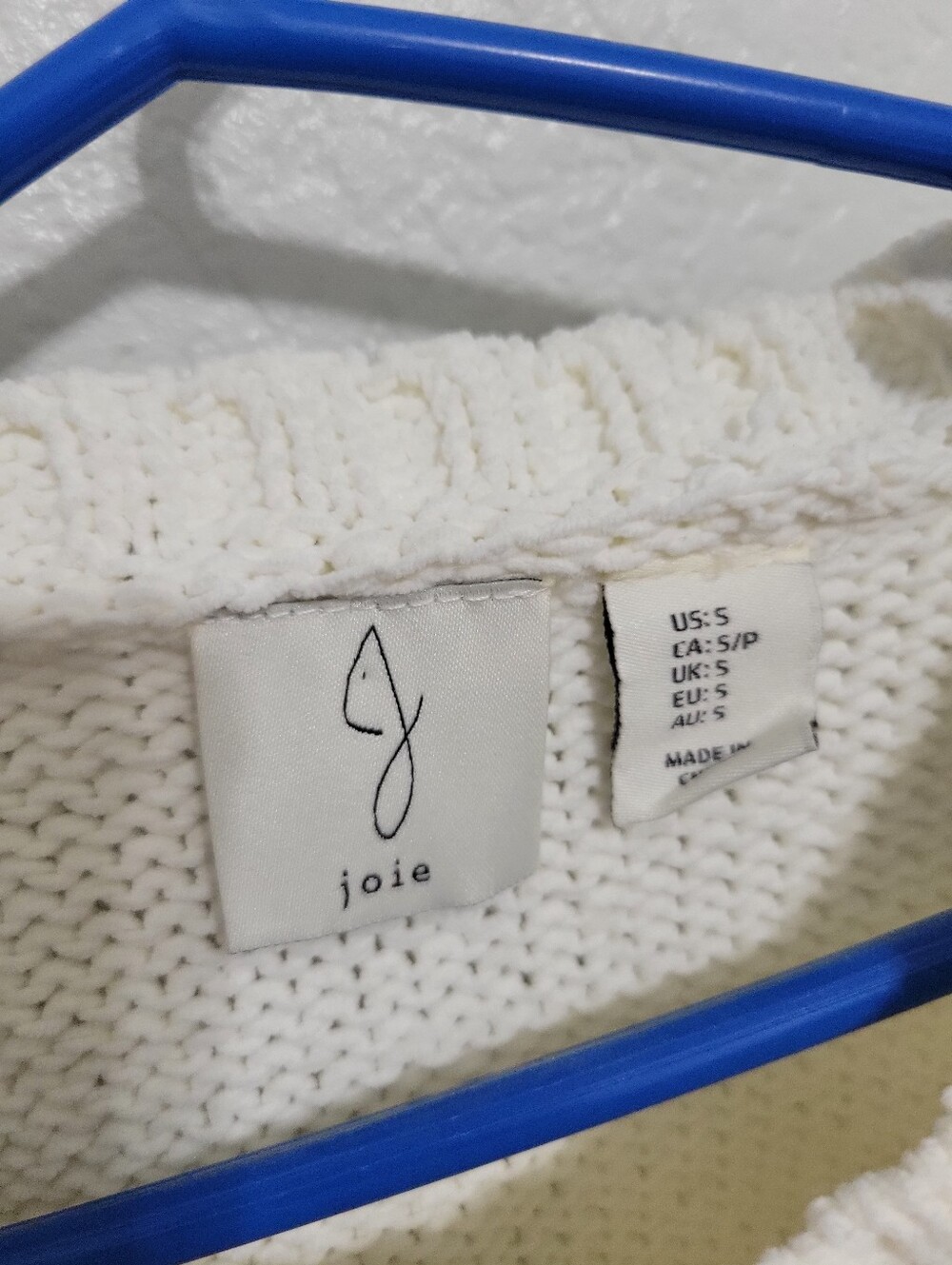 JOIE Cream Floral Appliqué Knit Sweater - Women - Picture 3 of 3